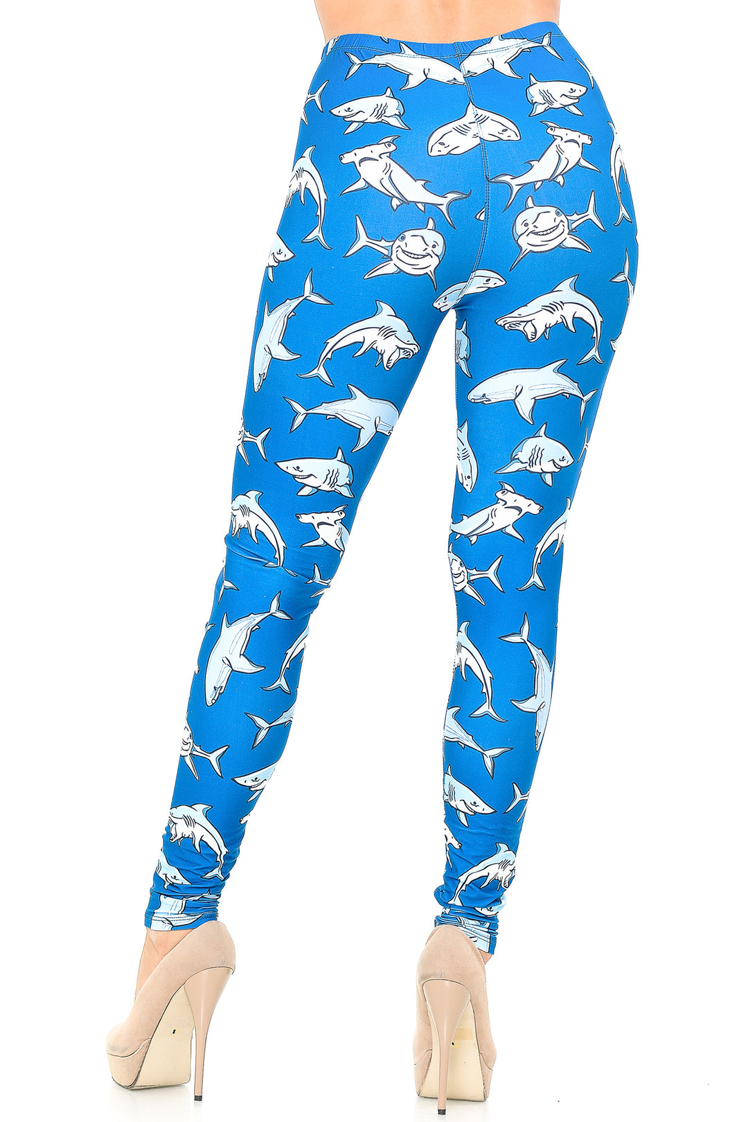 Wholesale Creamy Soft Shark Leggings - USA Fashion