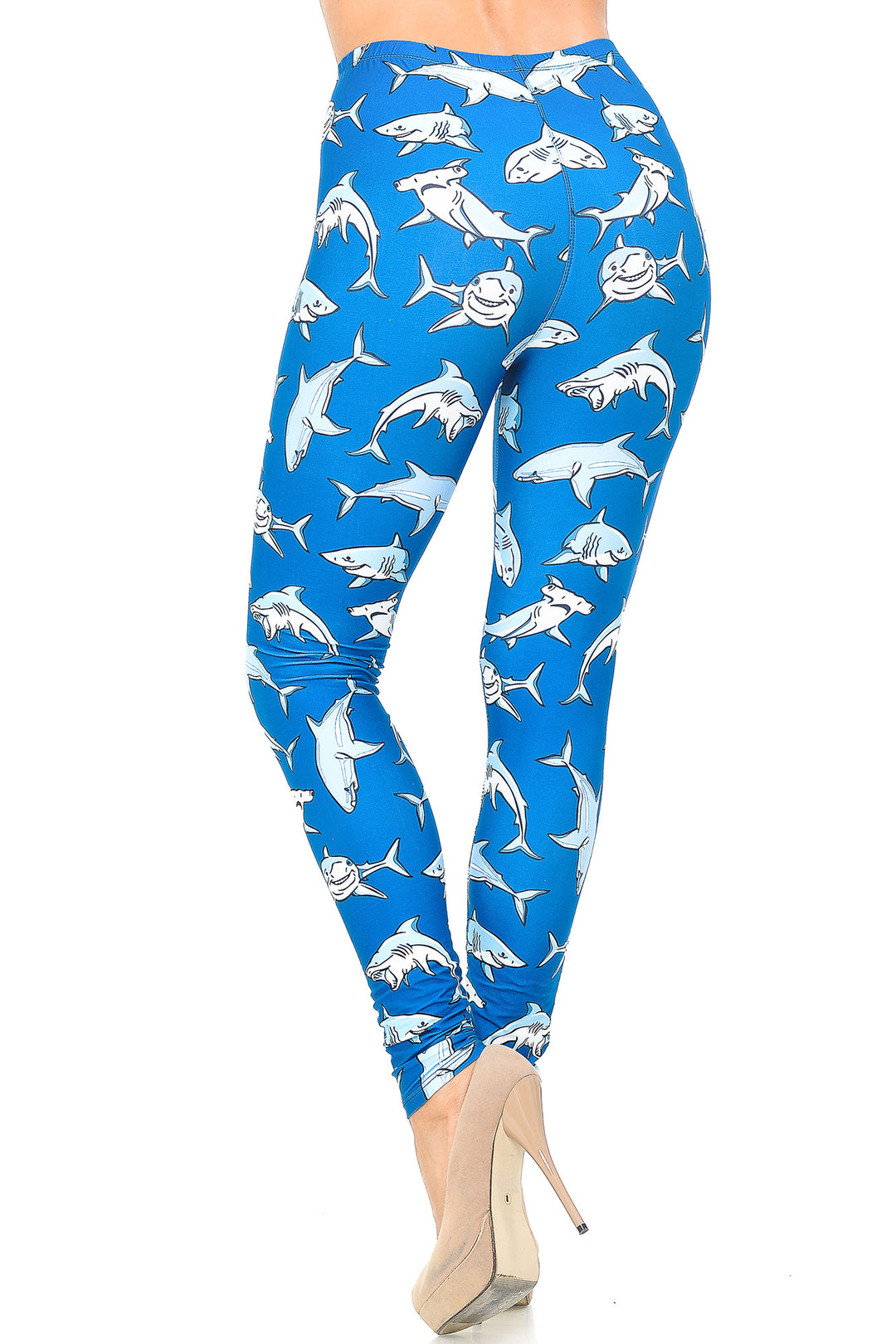 Wholesale Creamy Soft Shark Leggings - USA Fashion