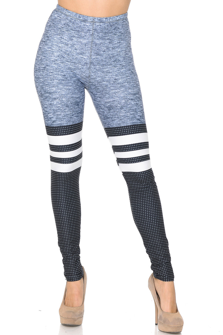 Wholesale Creamy Soft Split Sport Leggings - USA Fashion