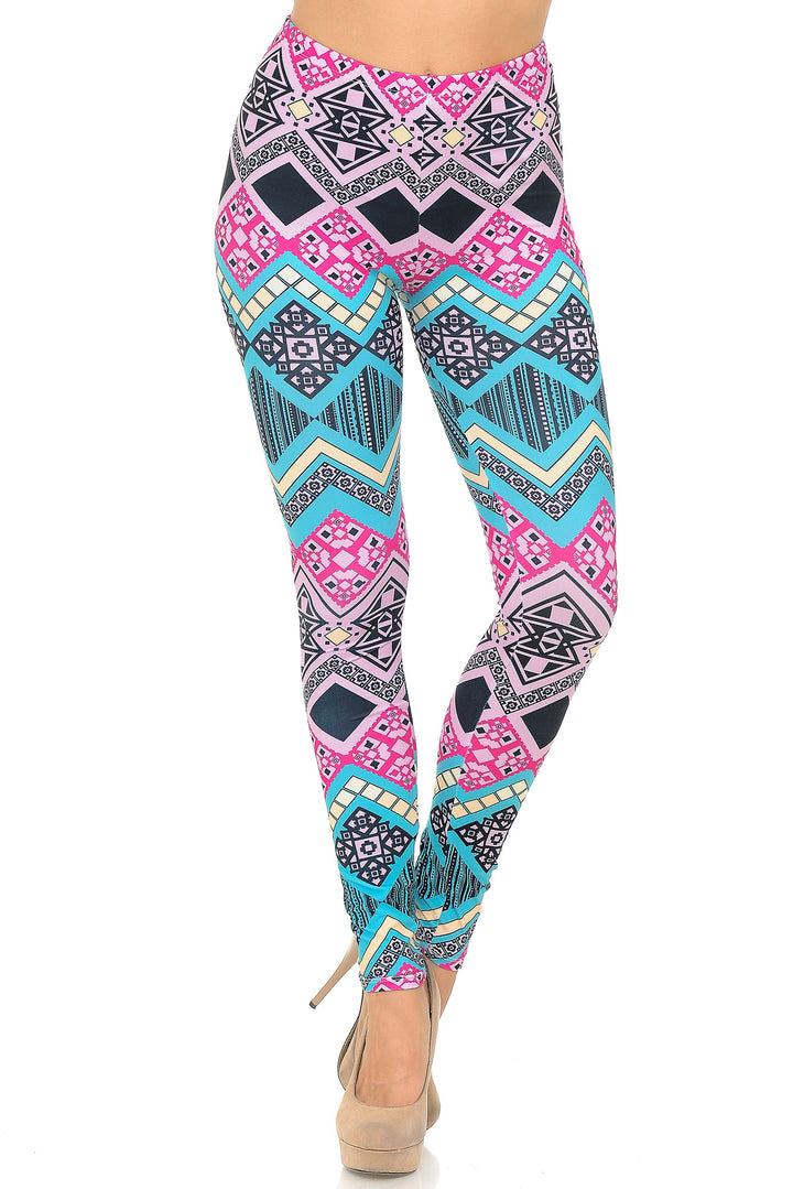 Wholesale Creamy Soft Tasty Tribal Leggings - USA Fashion