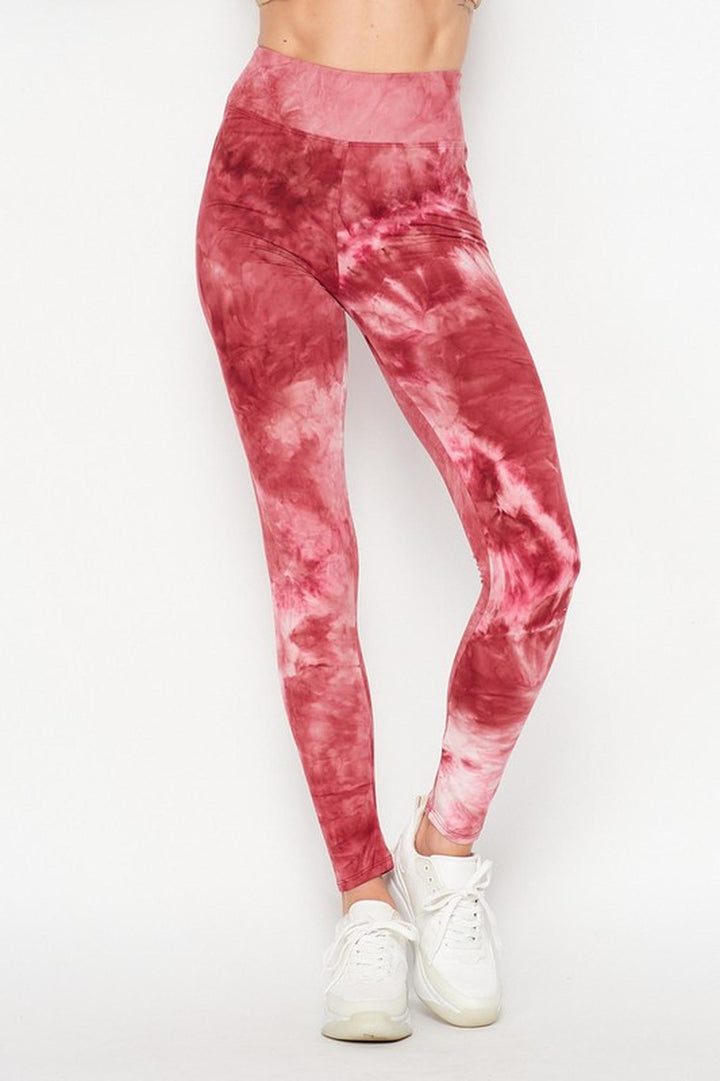 Wholesale Buttery Smooth Tie Dye High Waisted Leggings