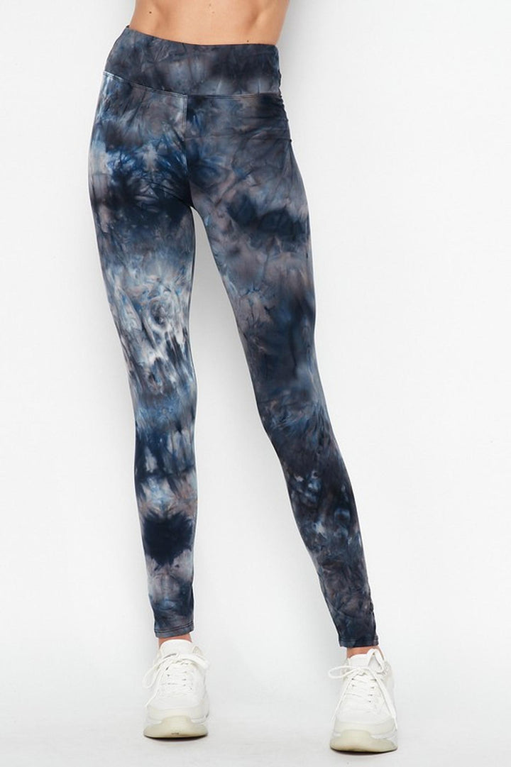 Wholesale Buttery Smooth Tie Dye High Waisted Leggings