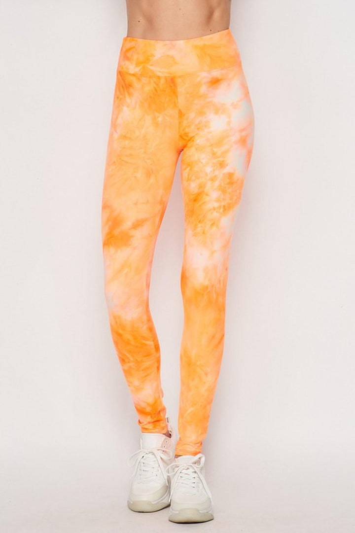 Wholesale Buttery Smooth Tie Dye High Waisted Leggings
