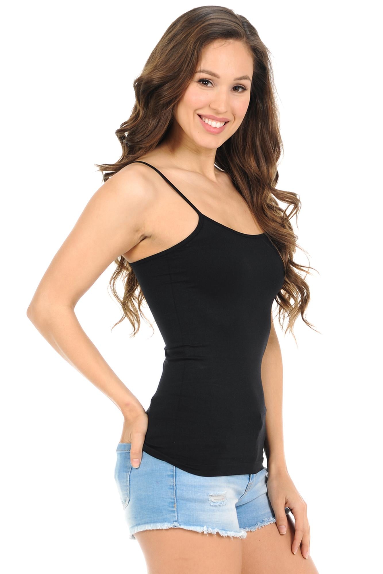 Wholesale Basic Spaghetti Strap Nylon Spandex Plus Size Camisole