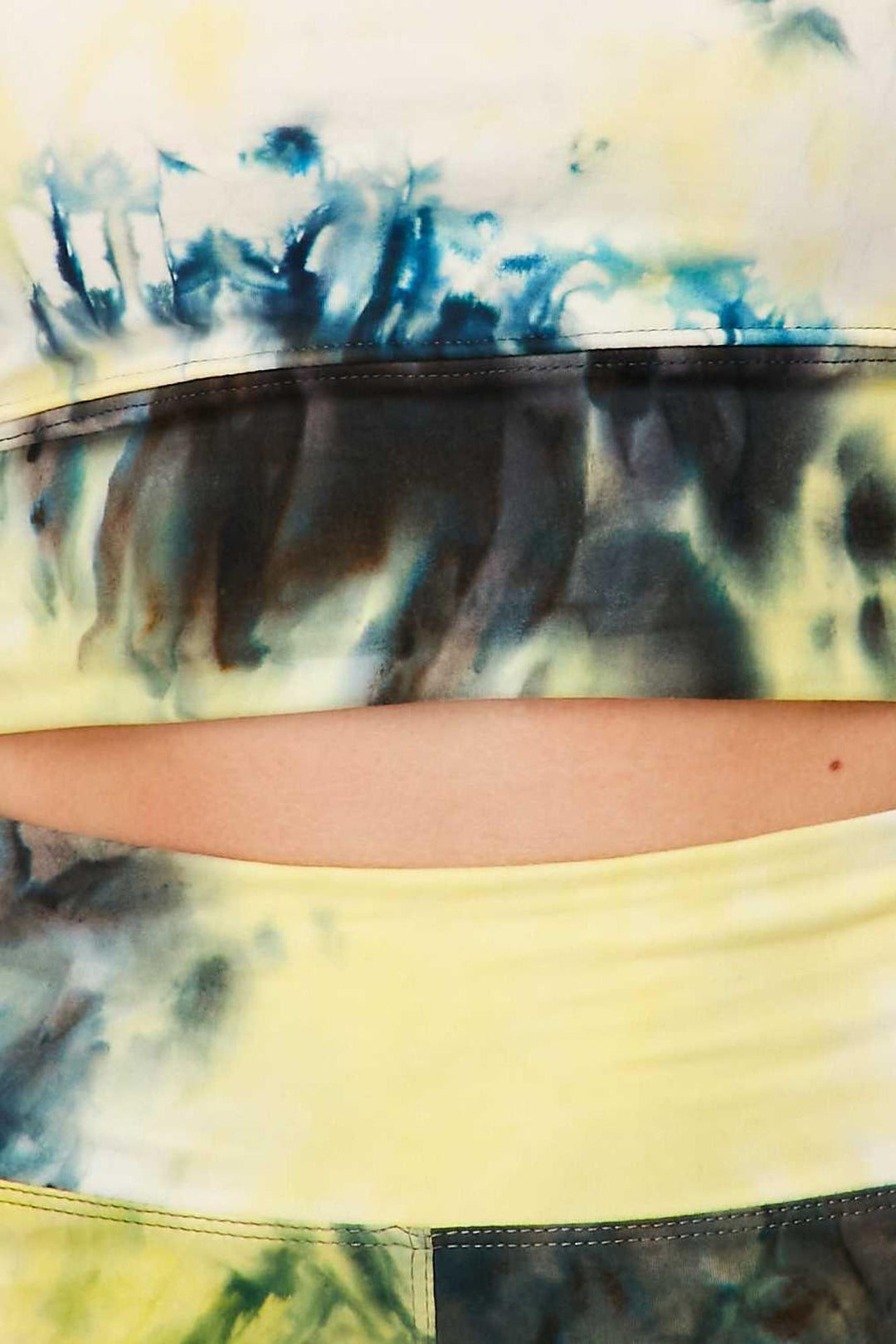 Wholesale Tie Dye 2 Piece High Waisted Biker Shorts and Crop Top Set