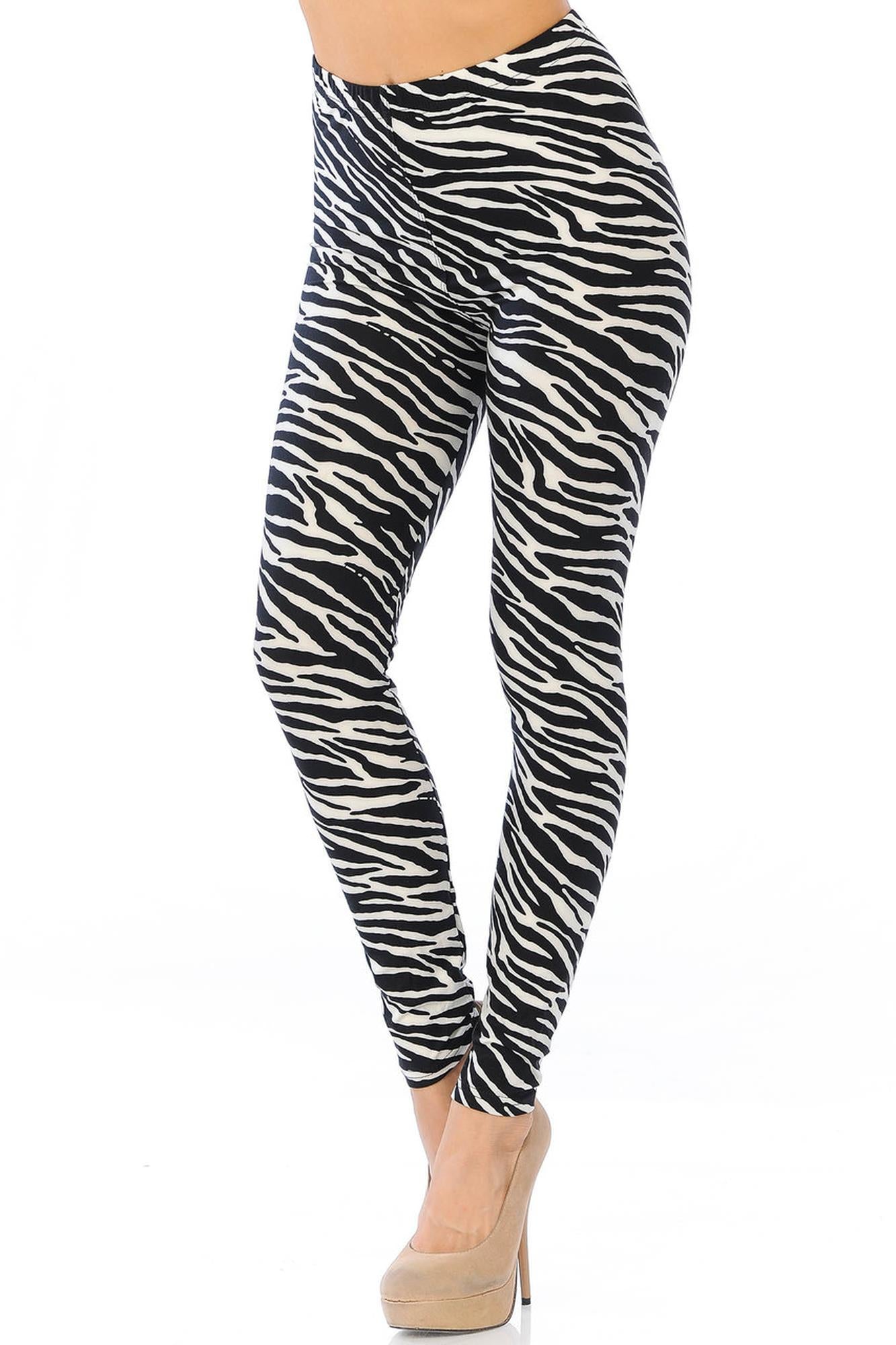 Wholesale Buttery Smooth Zebra Bra and Leggings Set