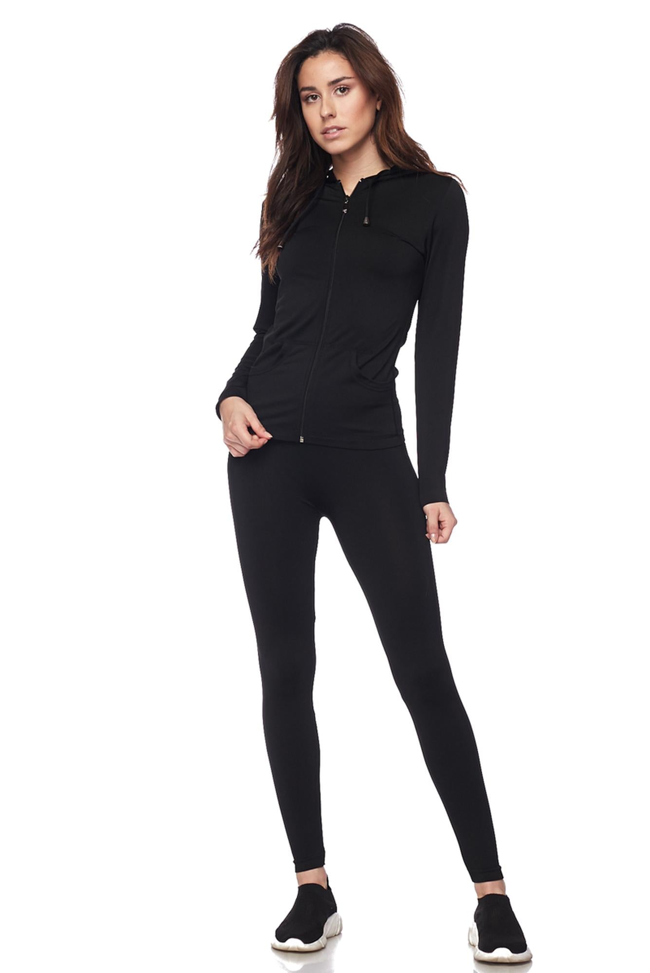 Wholesale Premium Zip Up Hoodie Jacket and Legging Set