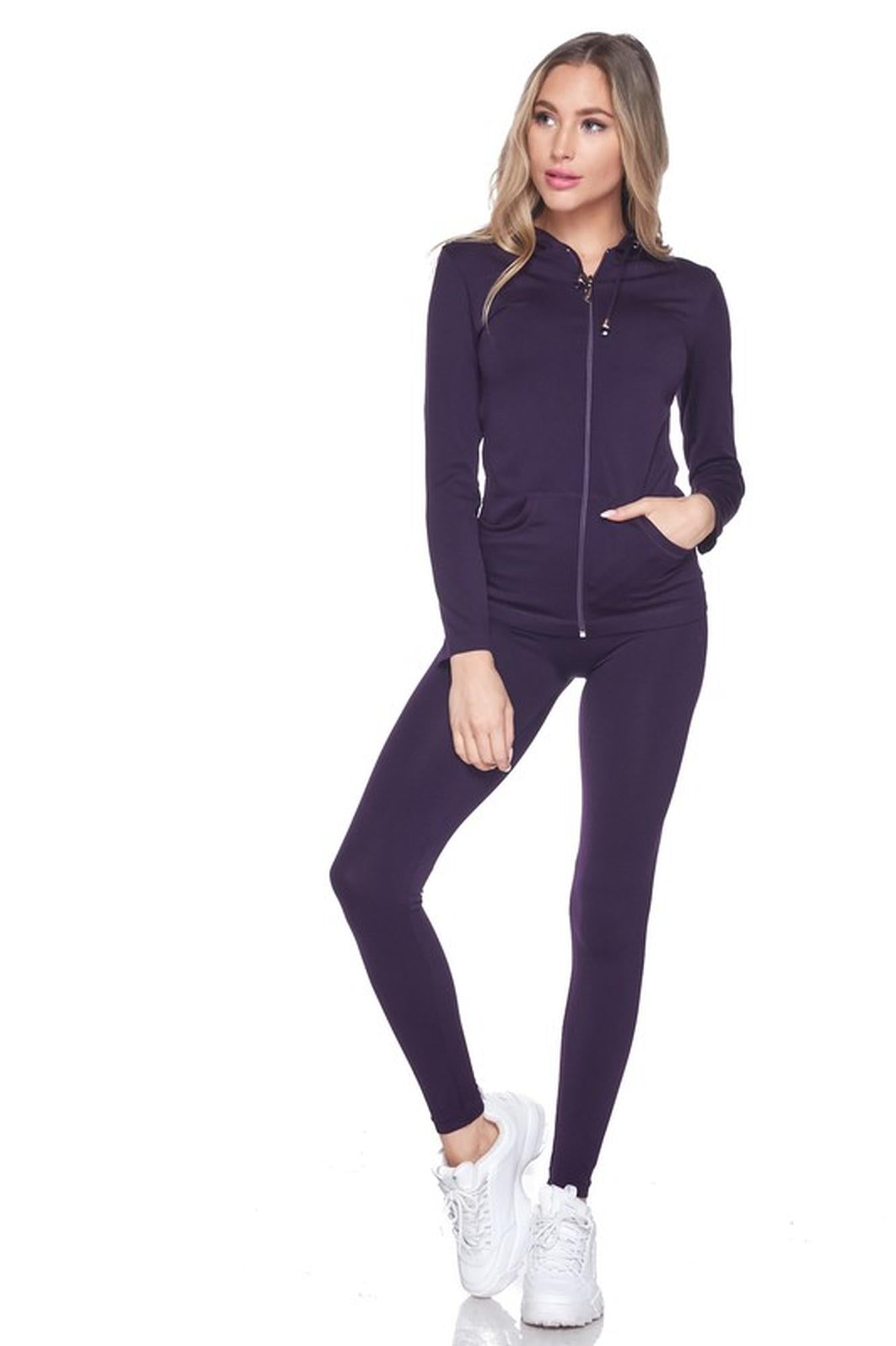 Wholesale Premium Zip Up Hoodie Jacket and Legging Set