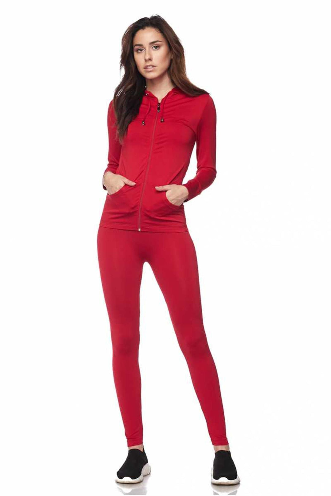 Wholesale Premium Zip Up Hoodie Jacket and Legging Set
