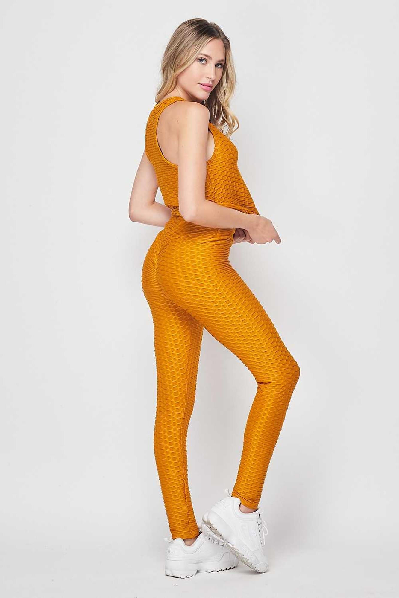 Wholesale 2 Piece Scrunch Butt Leggings and Tank Top Set