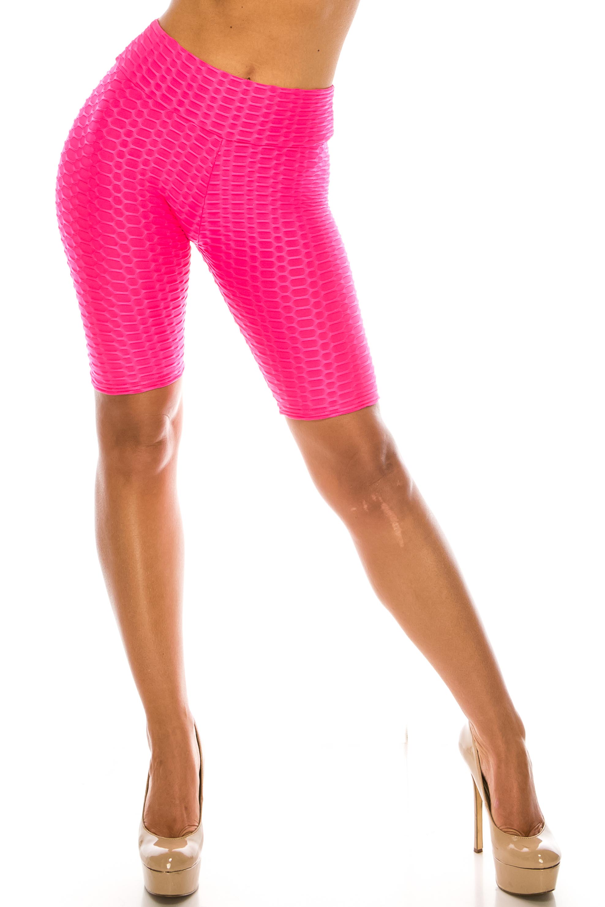 Wholesale Scrunch Butt High Waisted Sport Biker Shorts