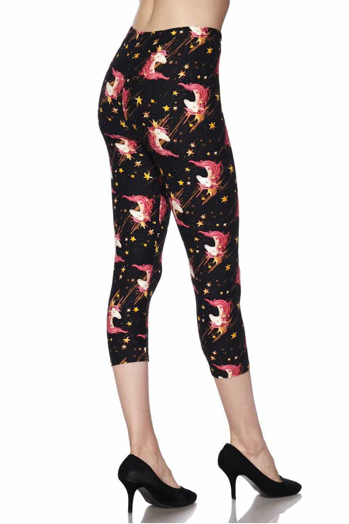 Wholesale Buttery Smooth Twinkle Unicorn Capris