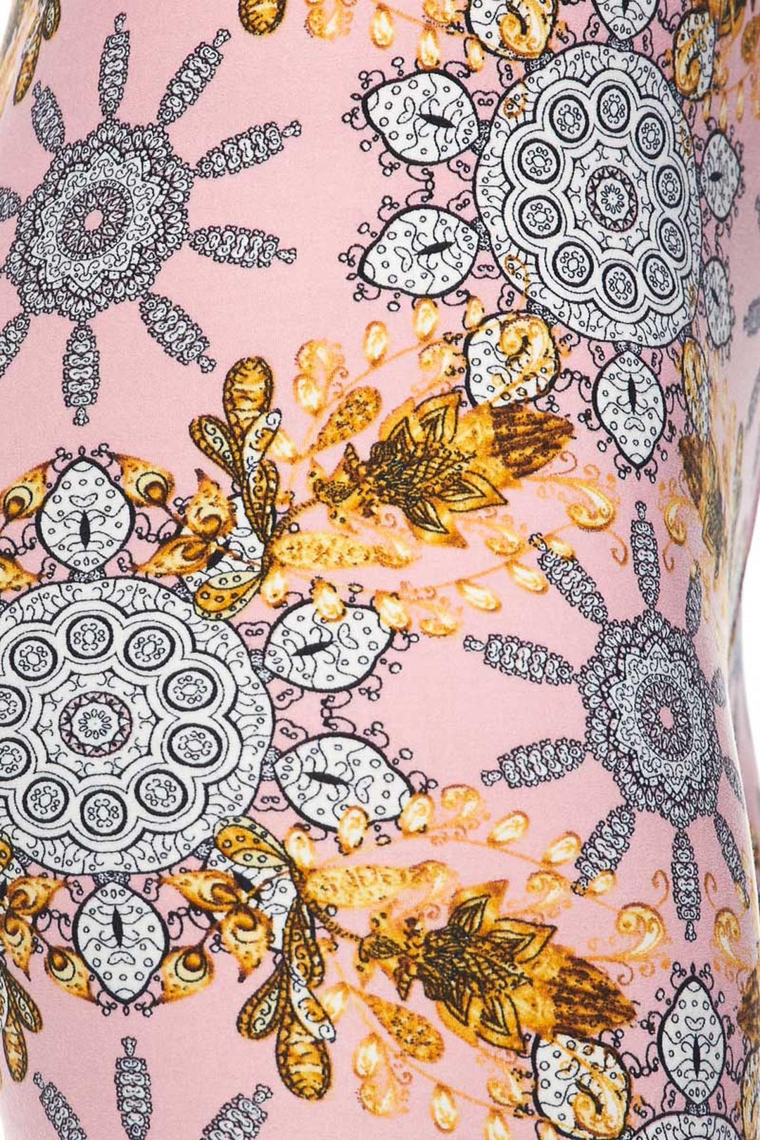 Wholesale Buttery Smooth Gorgeous Pink Motif Capris