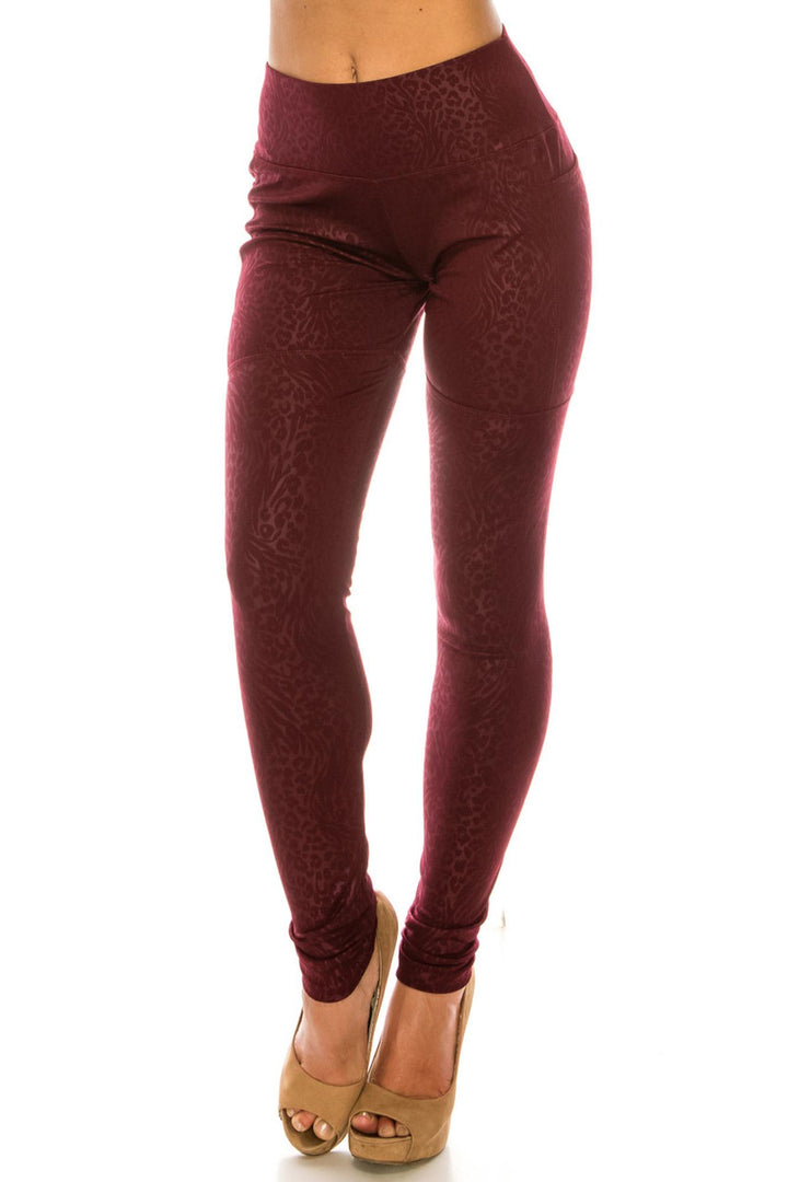 Wholesale High Waisted Casual Leopard Sport Leggings
