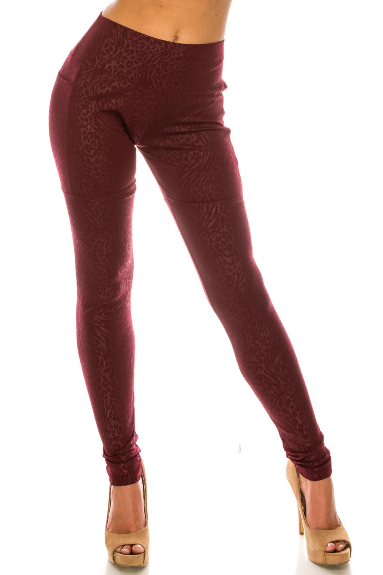 Wholesale High Waisted Casual Leopard Sport Leggings