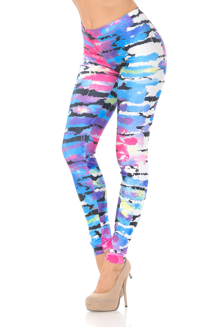 Wholesale Premium Graphic Print Morning Day Dream Abstract Leggings