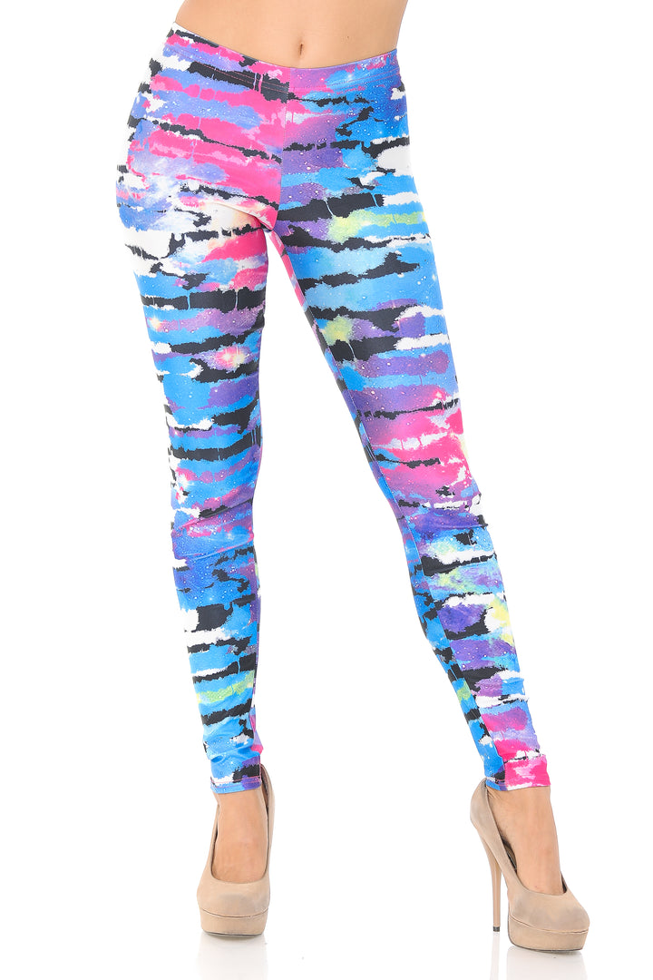 Wholesale Premium Graphic Print Morning Day Dream Abstract Leggings