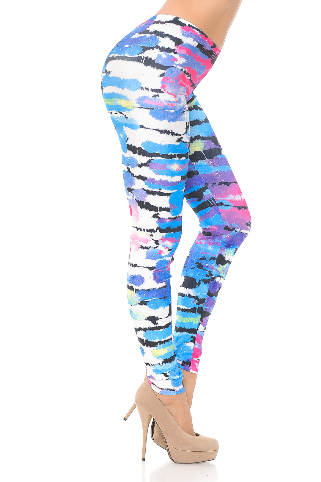 Wholesale Premium Graphic Print Morning Day Dream Abstract Leggings
