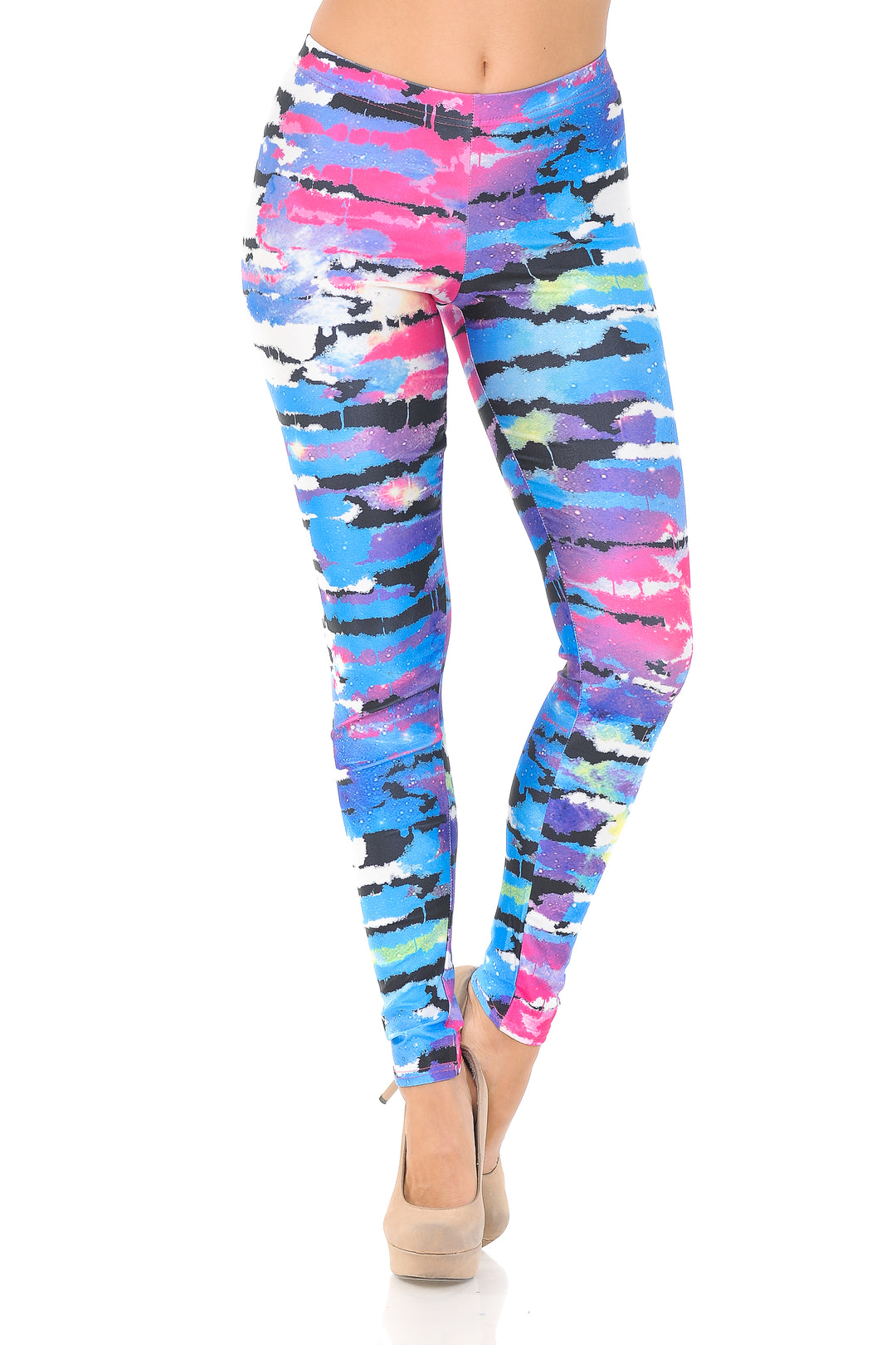 Wholesale Premium Graphic Print Morning Day Dream Abstract Leggings