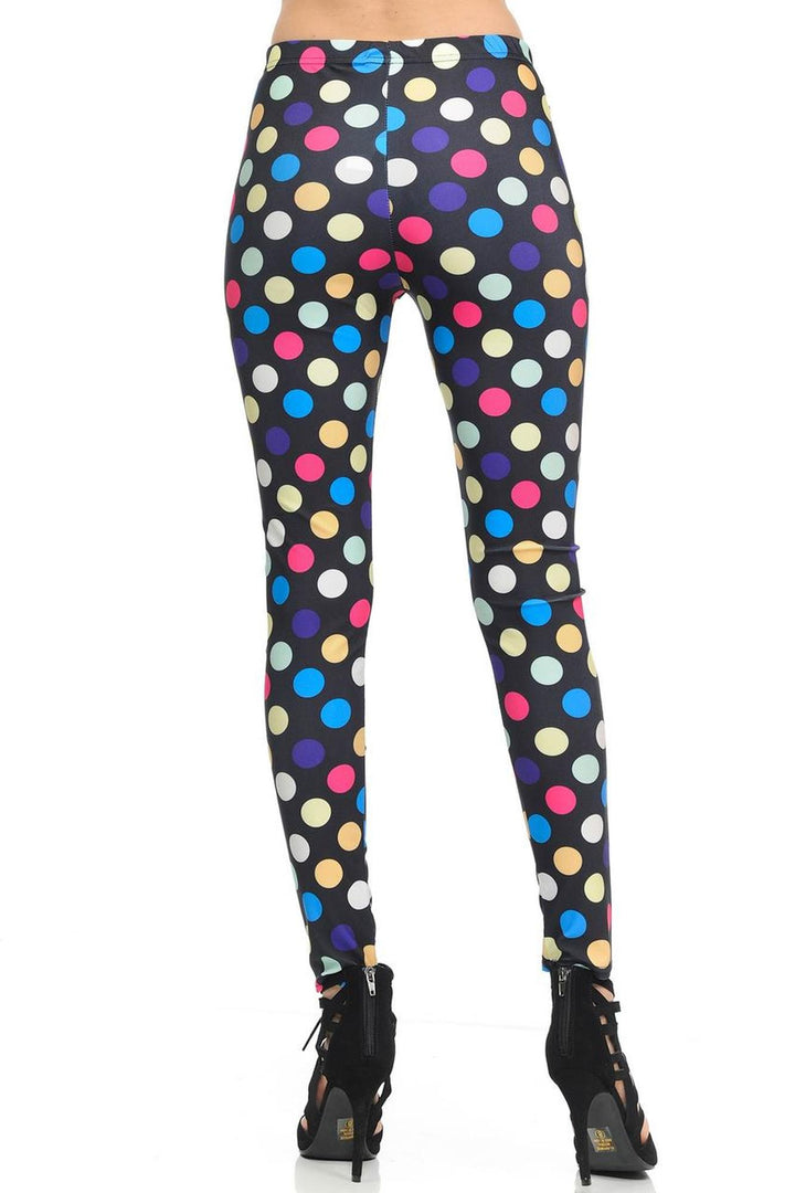 Wholesale Graphic Colorful Polka Dot Leggings