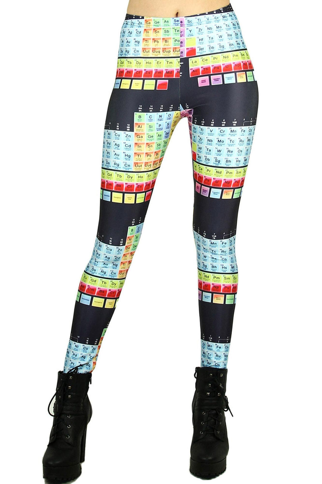 Wholesale Premium Graphic Print Periodic Table Leggings