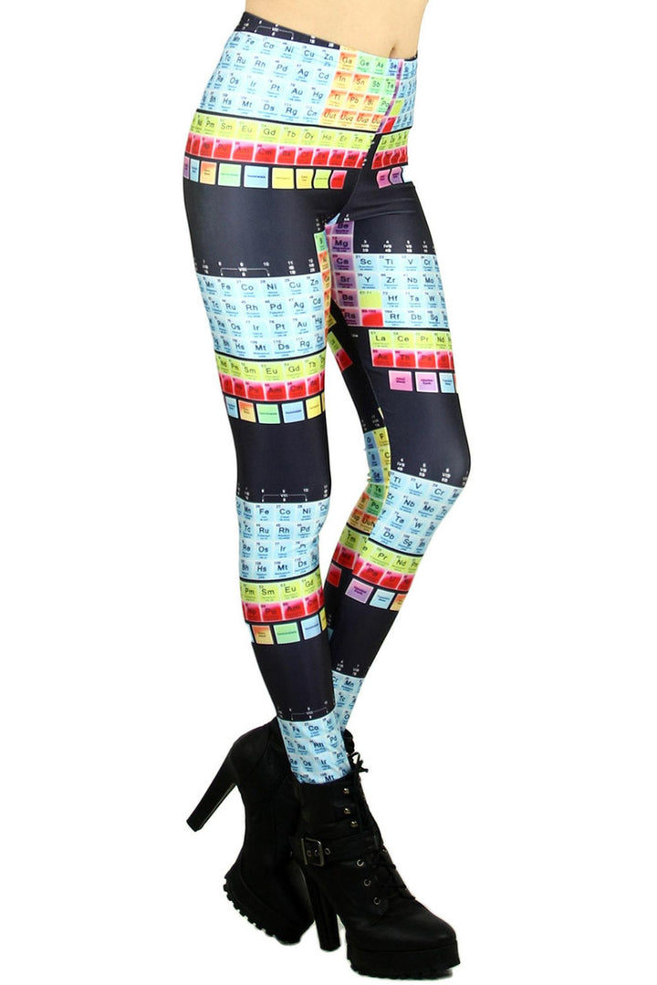 Wholesale Premium Graphic Print Periodic Table Leggings