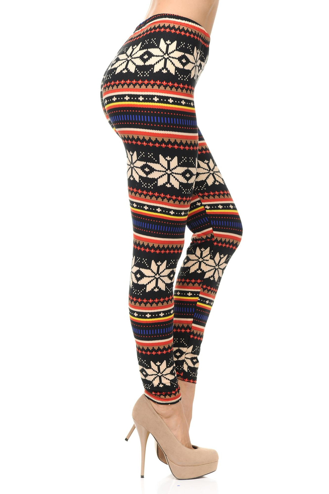 Wholesale Buttery Smooth Merry Snowflake Leggings