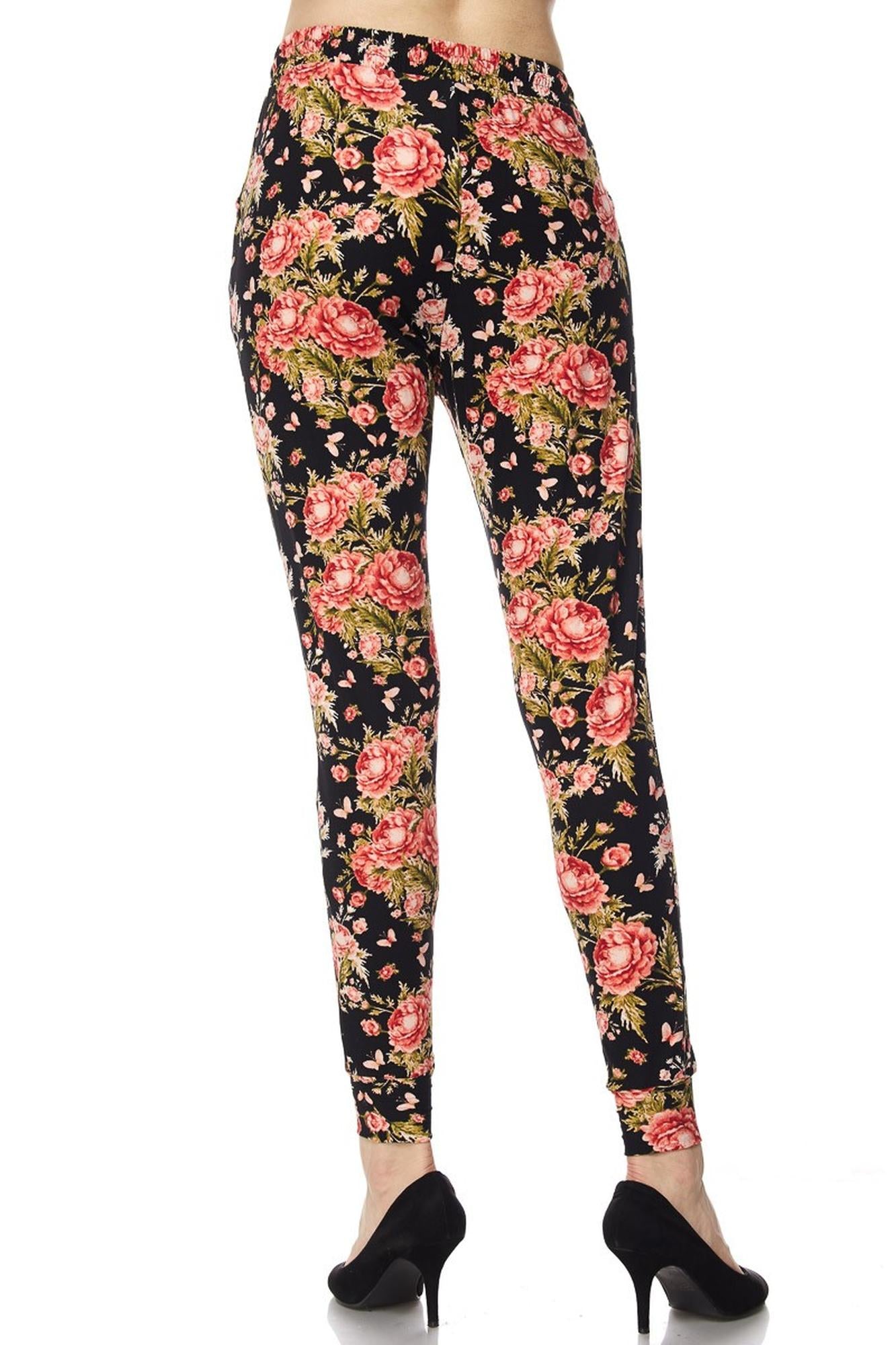 Wholesale Buttery Smooth Summer Floral Joggers with Pockets