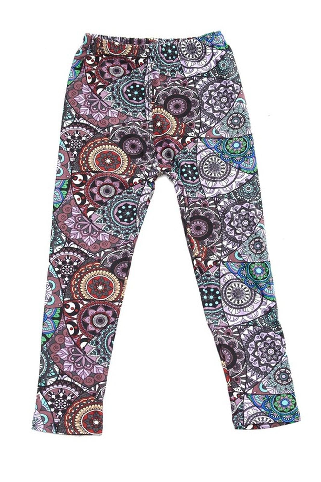 Wholesale Buttery Soft Fashion Mandala Kids Leggings