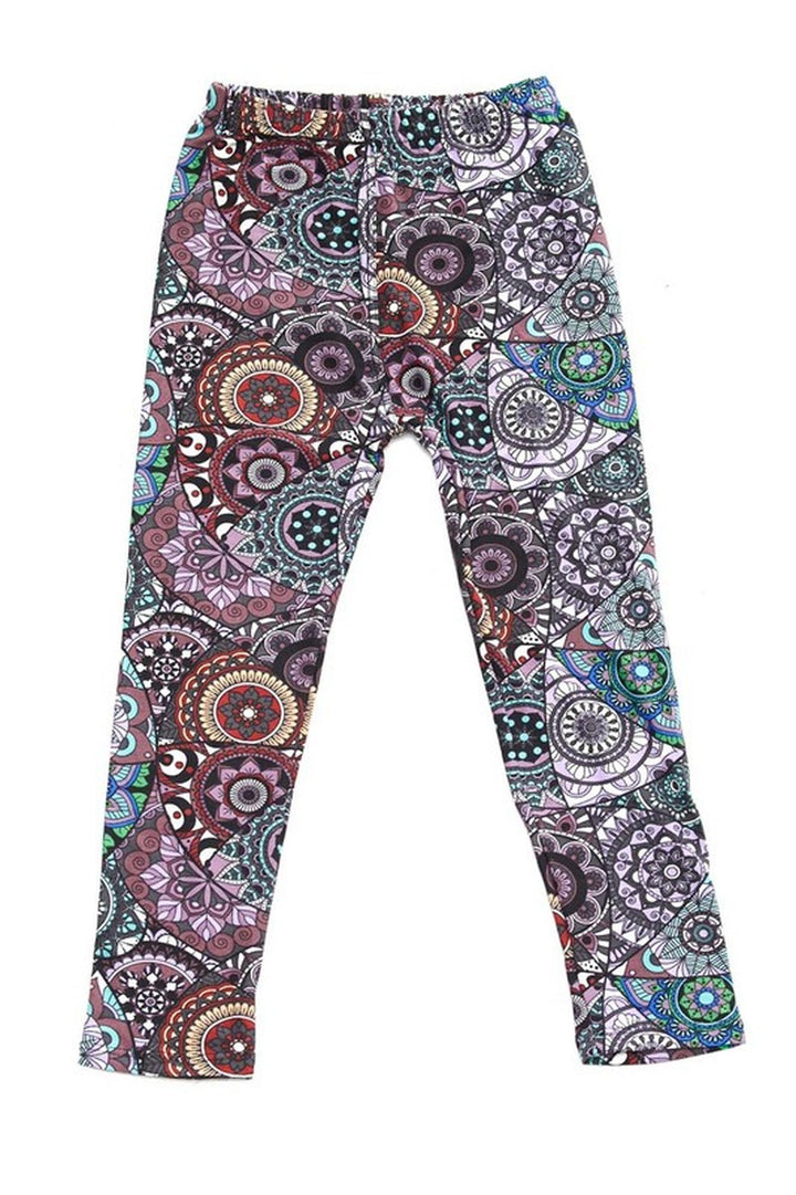 Wholesale Buttery Soft Fashion Mandala Kids Leggings