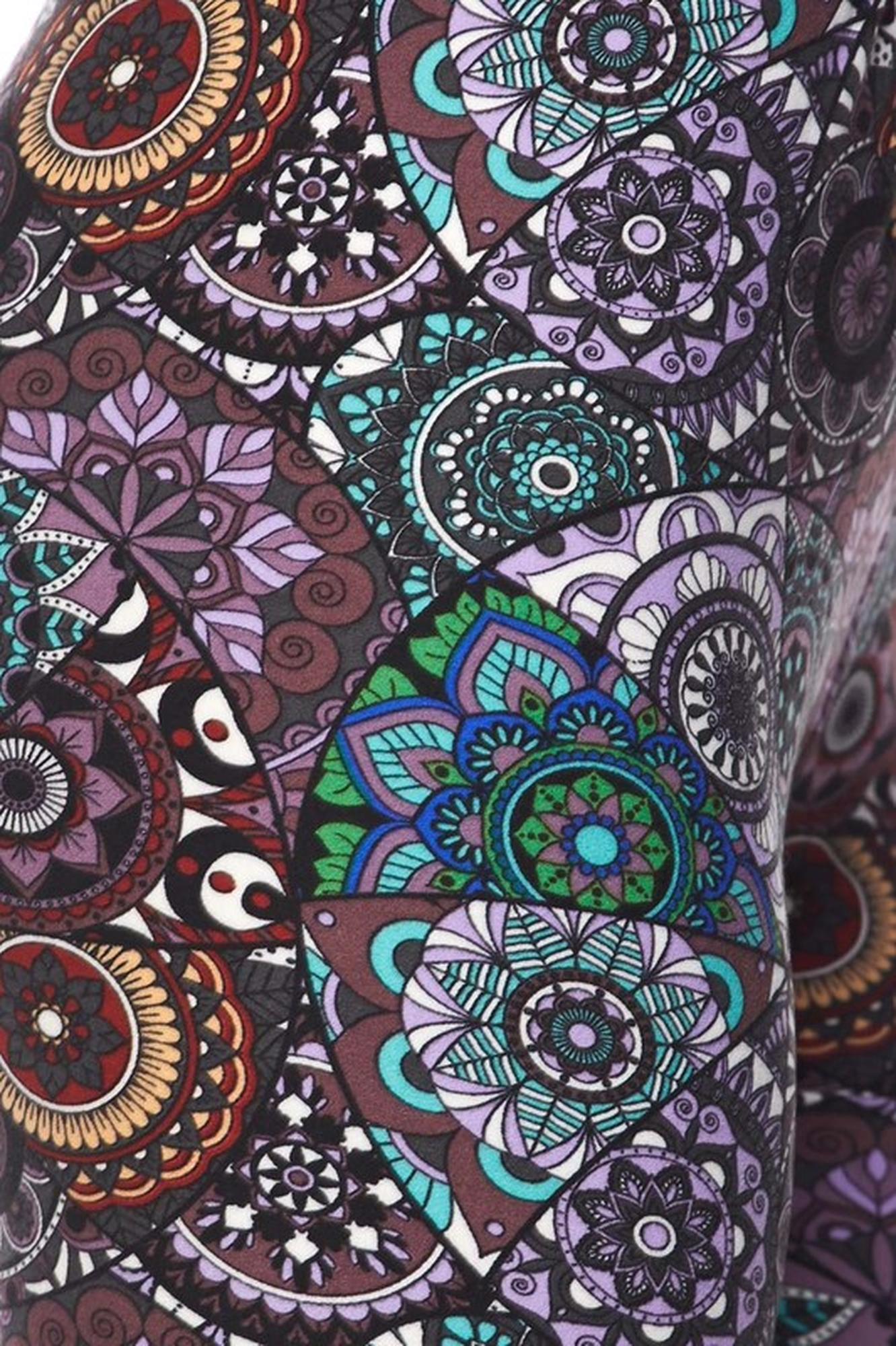 Wholesale Buttery Soft Fashion Mandala Kids Leggings