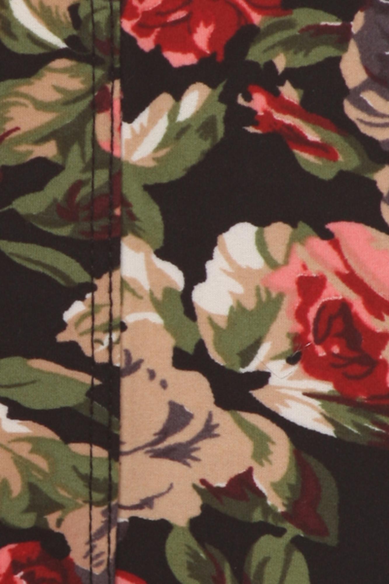 Wholesale Buttery Soft Vintage Floral Kids Leggings