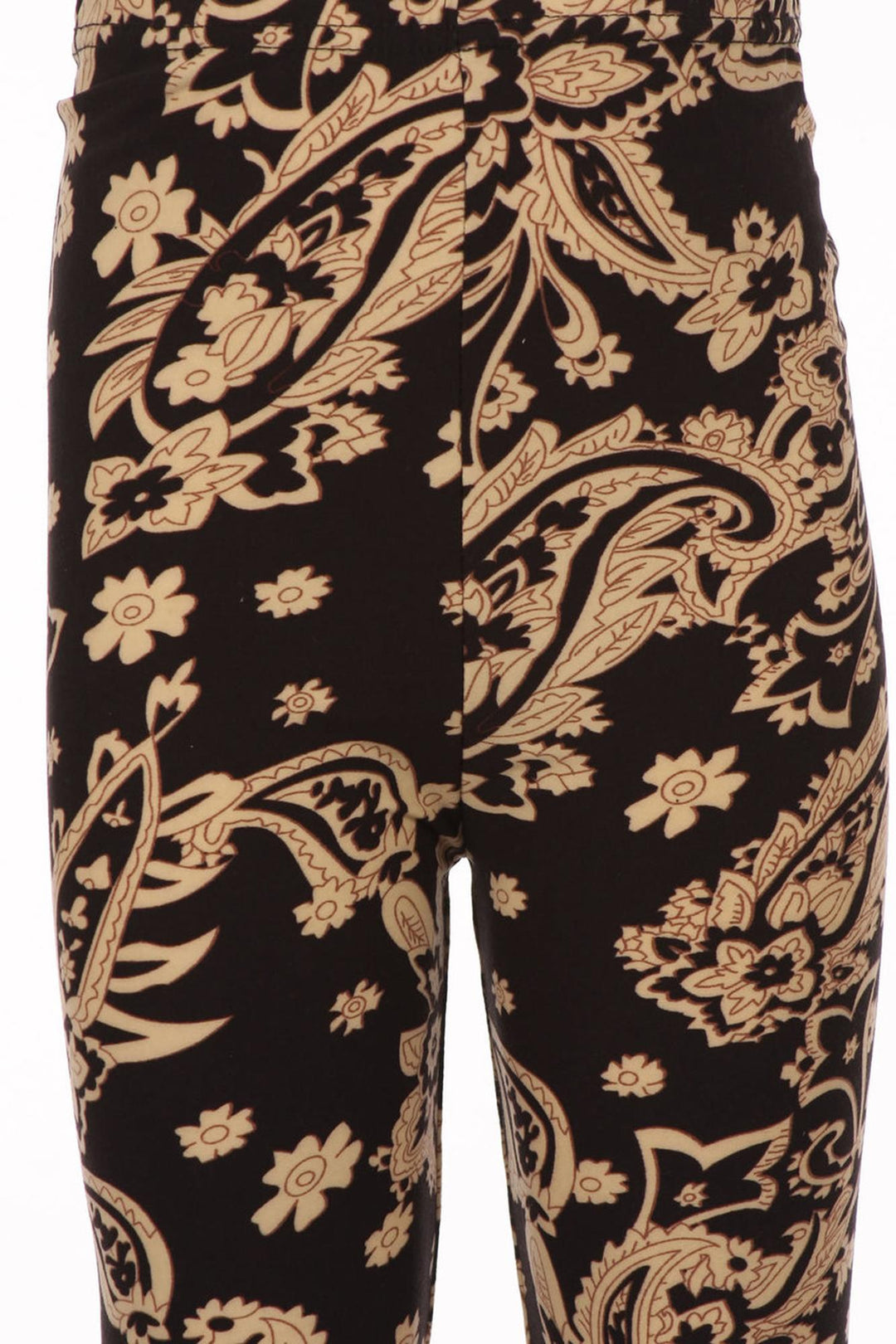 Wholesale Buttery Soft Sandstone Paisley Kids Leggings