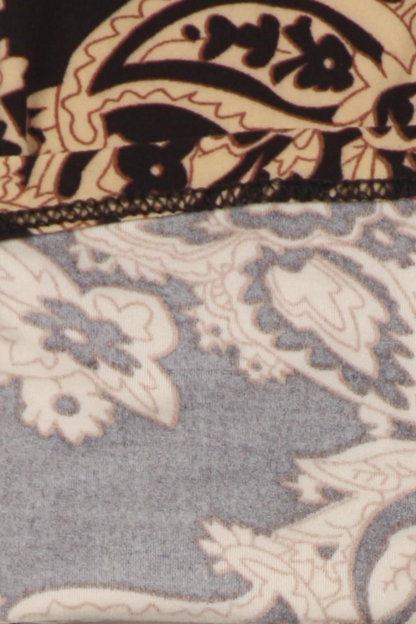 Wholesale Buttery Soft Sandstone Paisley Kids Leggings