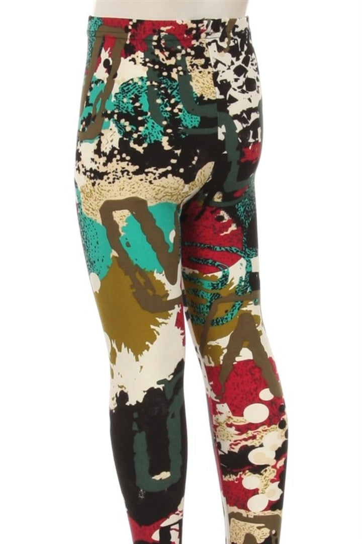 Wholesale Buttery Soft Summer Picasso Kid's Leggings