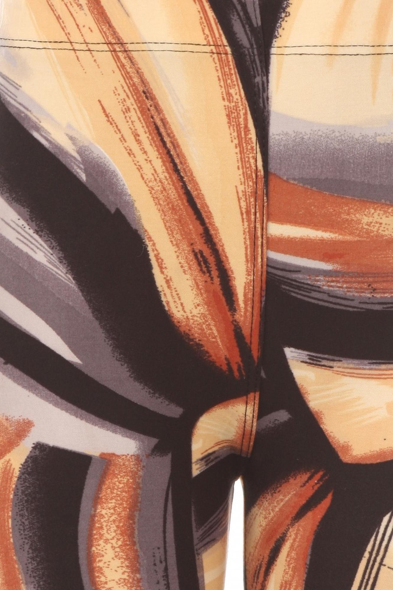 Wholesale Buttery Soft Brush Strokes Kids Leggings