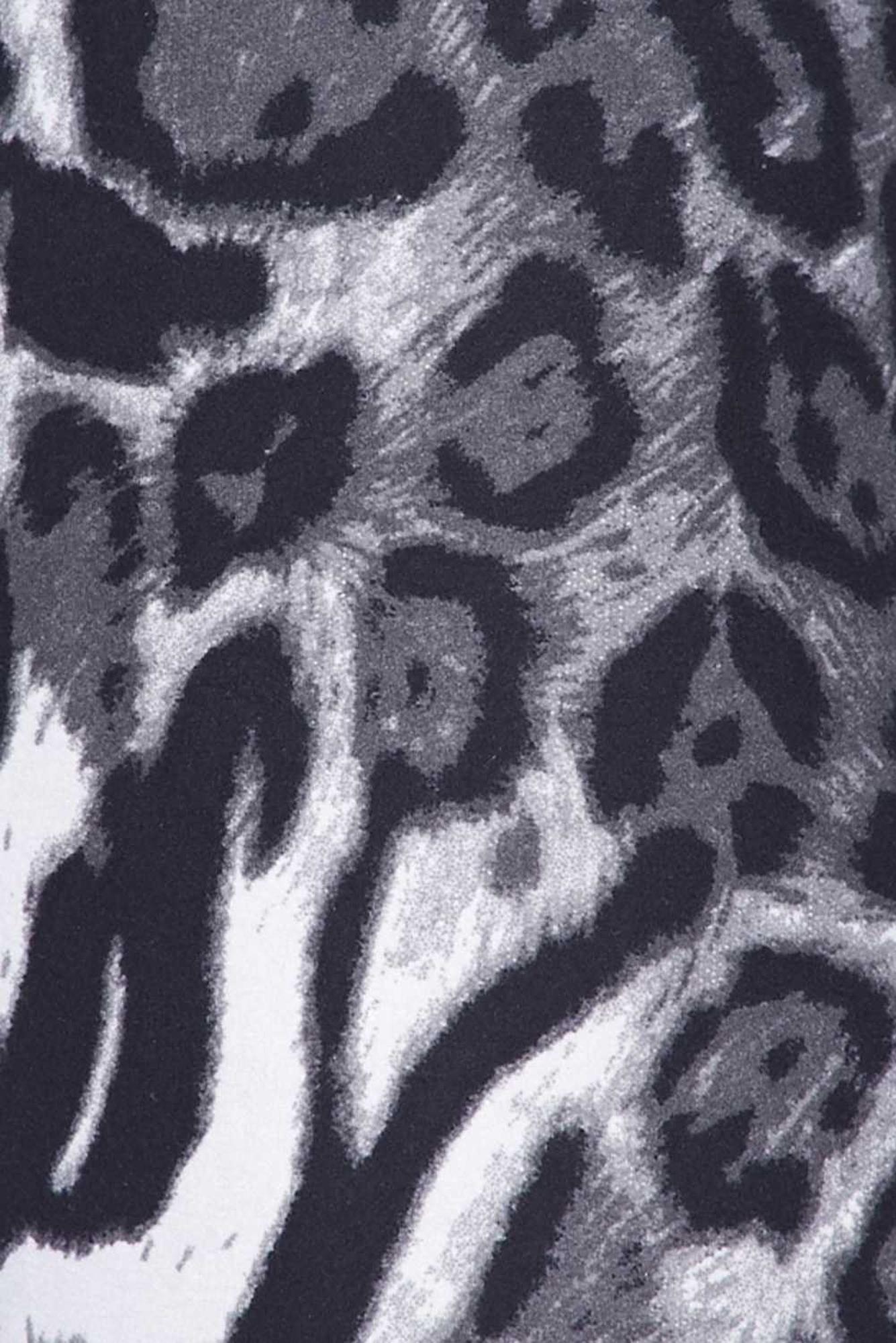 Wholesale Buttery Soft Black and White Siberian Tiger Kids Leggings