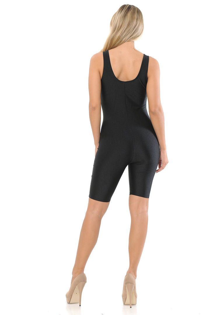 Wholesale Shiny and Smooth Sport Thigh High Jumpsuit