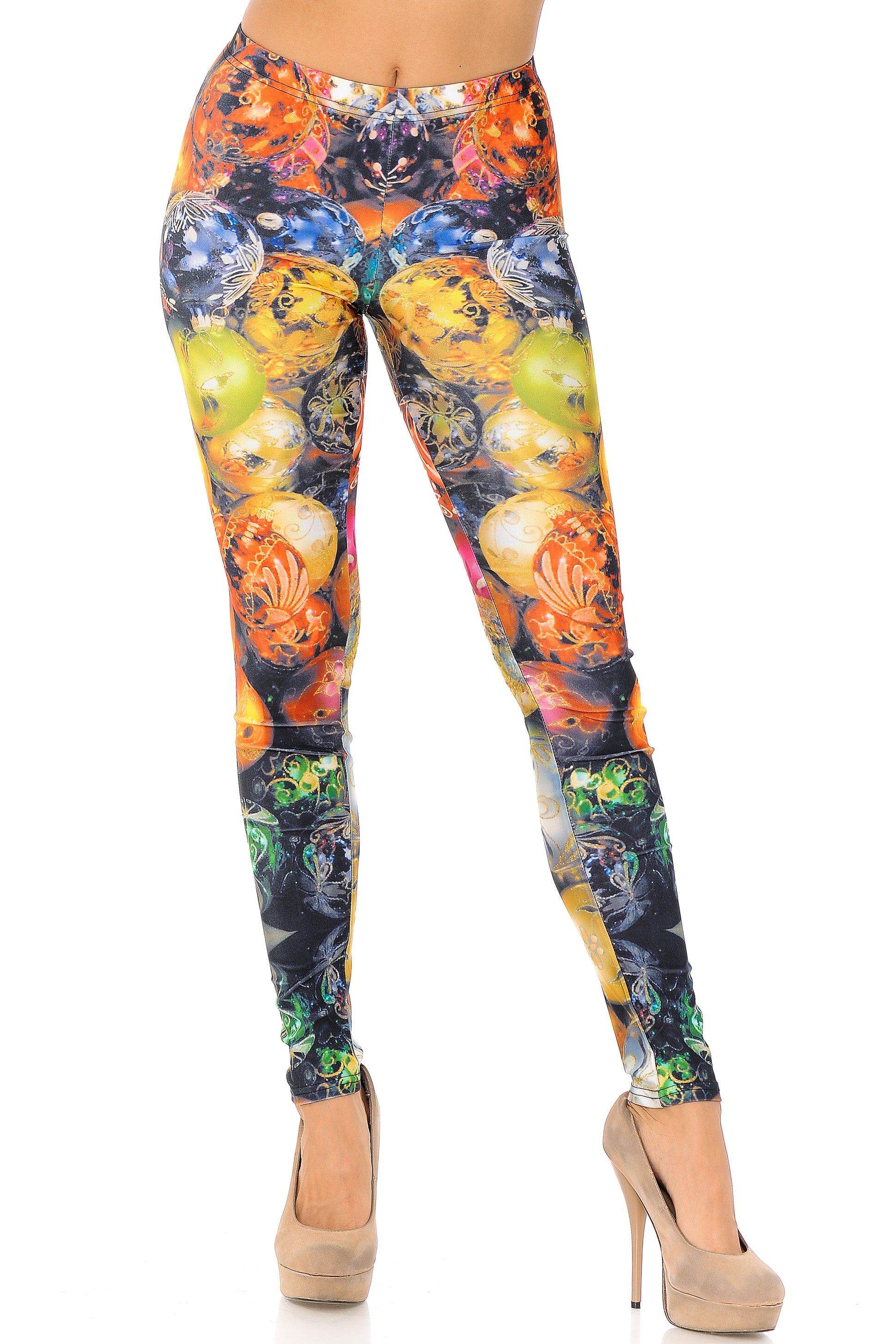 Wholesale Gorgeous Christmas Ornament Plus Size Leggings