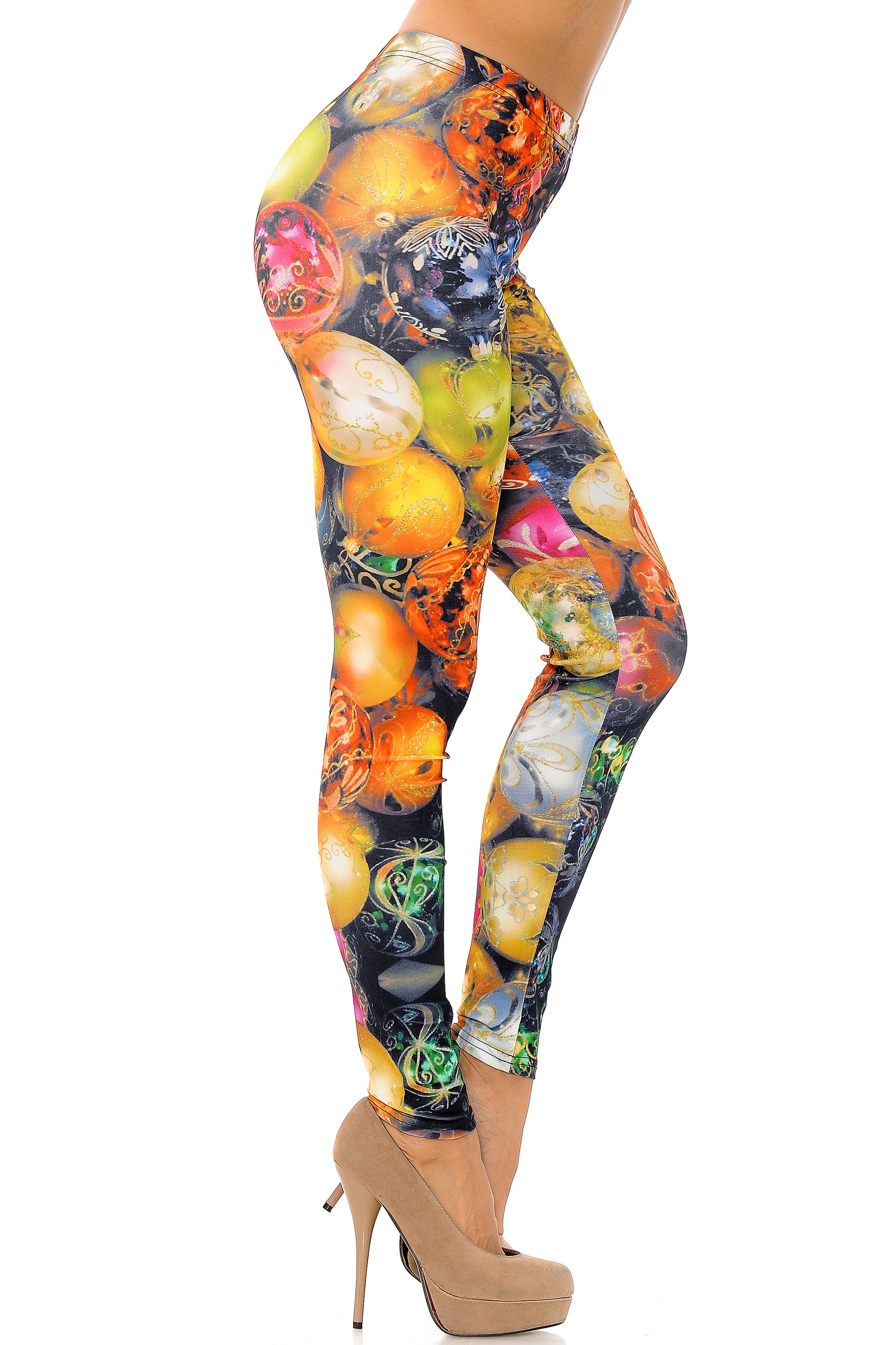 Wholesale Gorgeous Christmas Ornament Plus Size Leggings