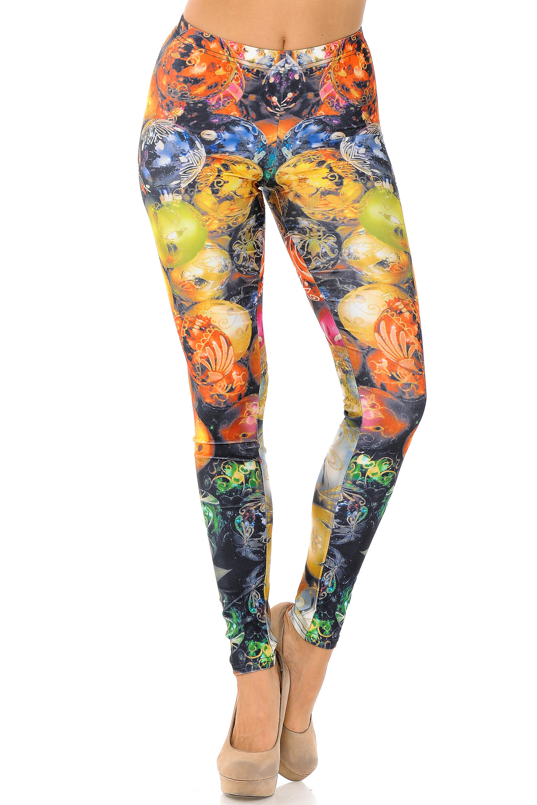 Wholesale Gorgeous Christmas Ornament Plus Size Leggings
