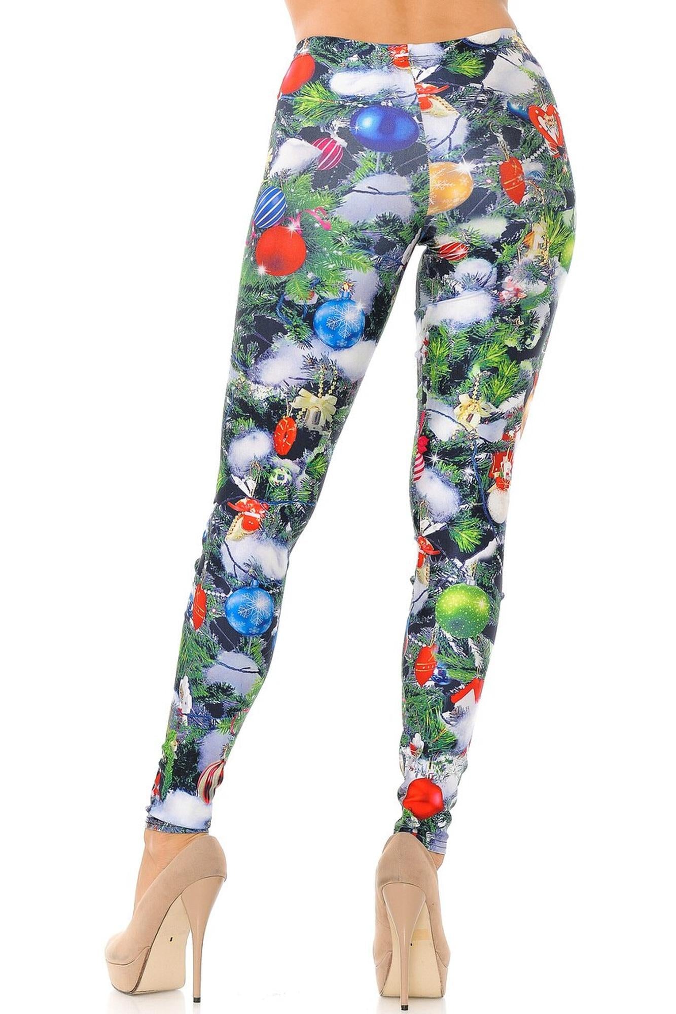Wholesale Trimmed Up Christmas Tree Plus Size Leggings