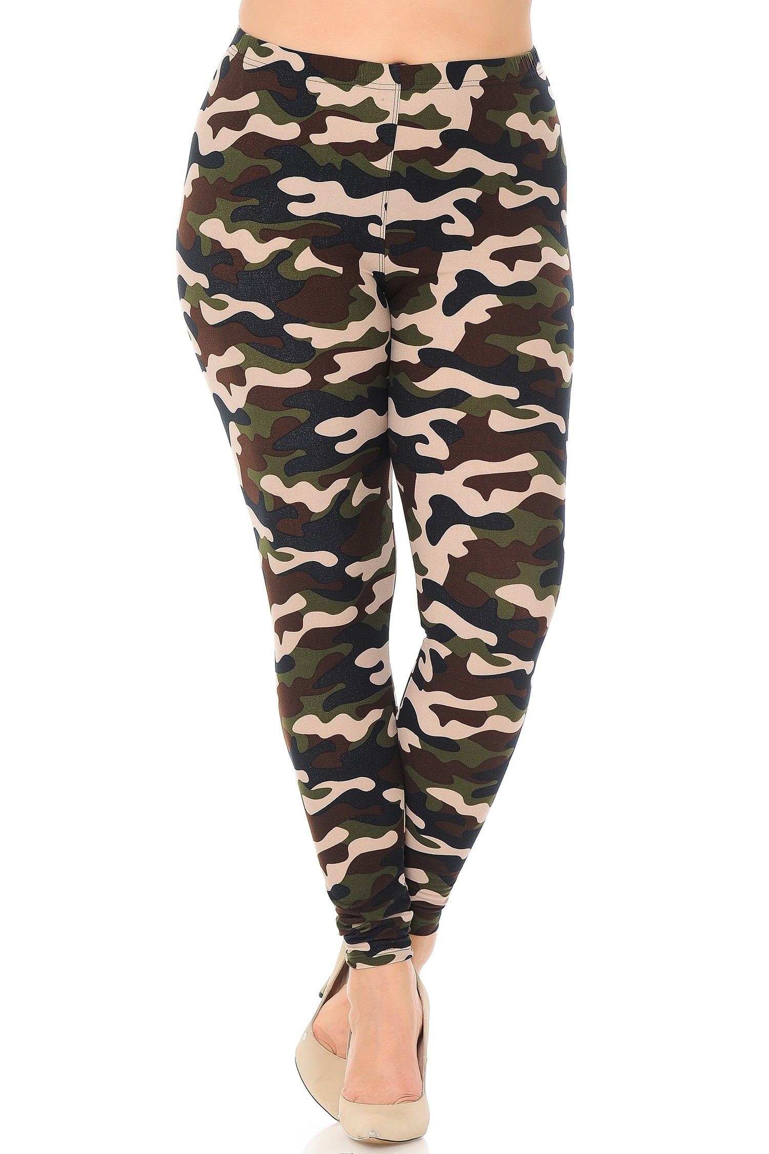 Wholesale Buttery Smooth Flirty Camouflage Plus Size Leggings