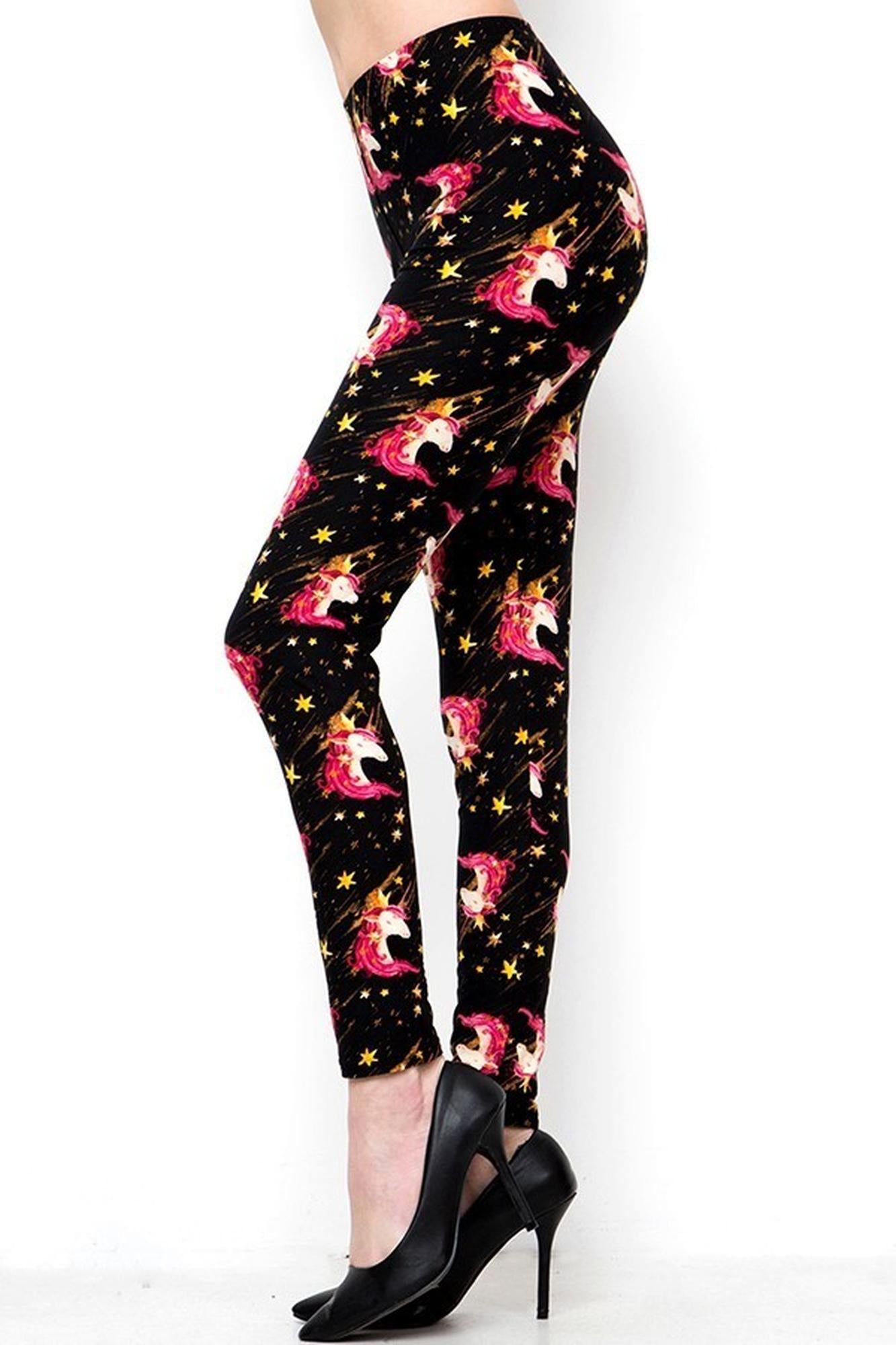 Wholesale Buttery Smooth Twinkle Unicorn Plus Size Leggings