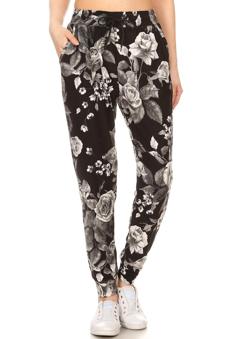 Wholesale Buttery Smooth Monochrome Rose Plus Size Joggers