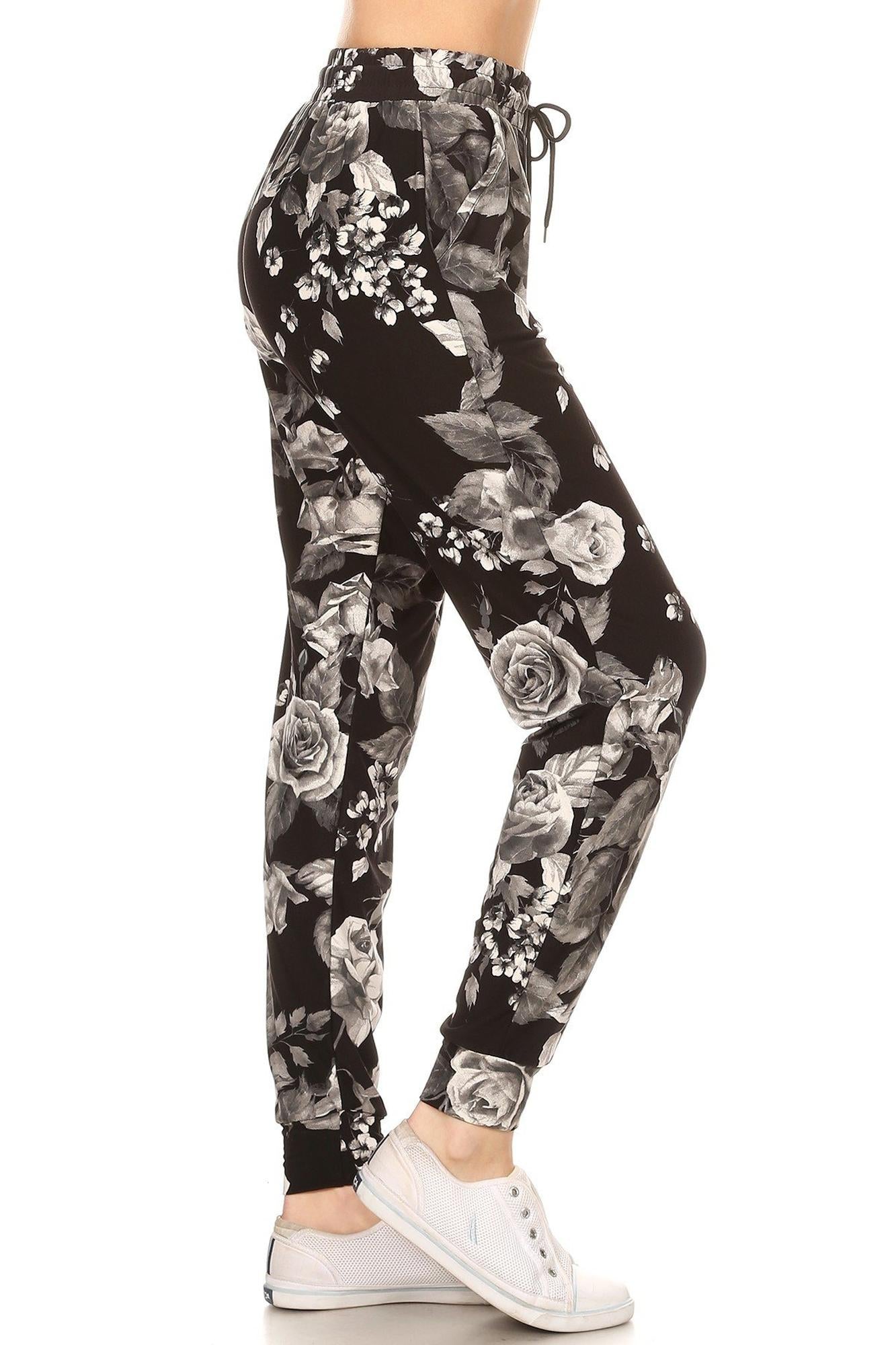 Wholesale Buttery Smooth Monochrome Rose Plus Size Joggers