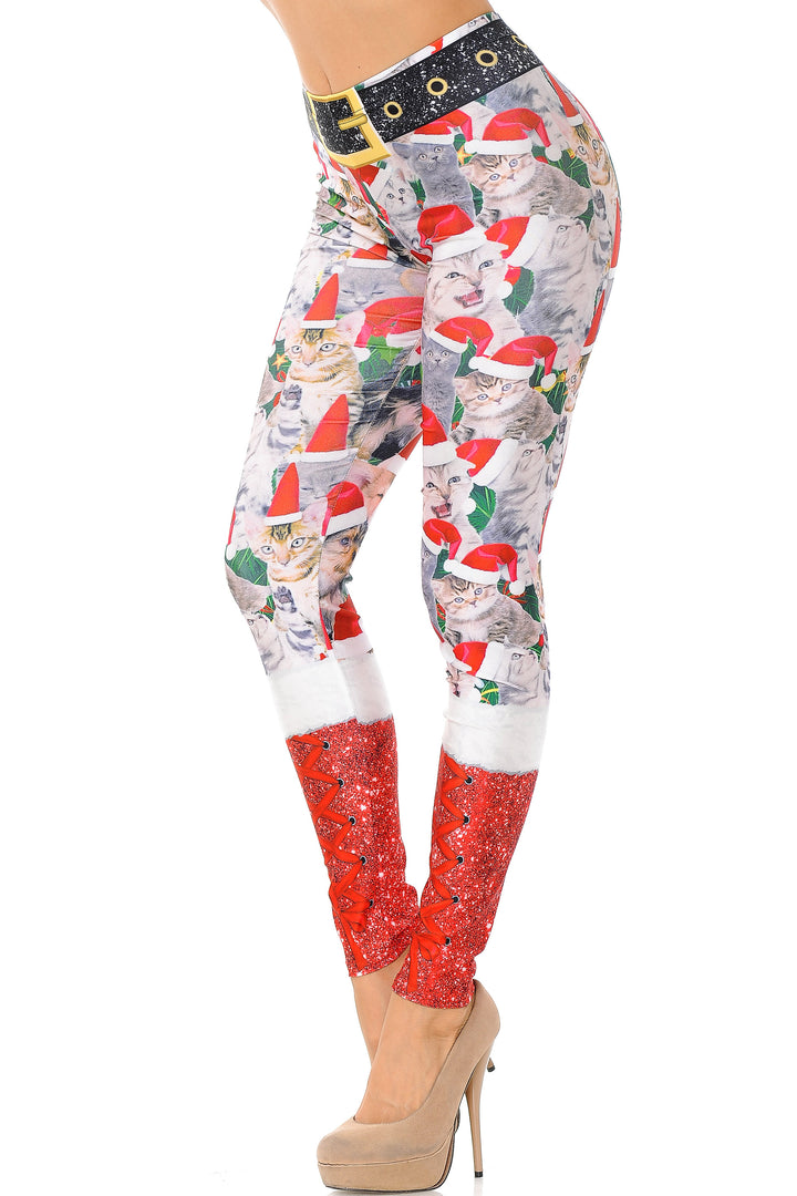 Wholesale Jolly Christmas Cats and Dogs Leggings