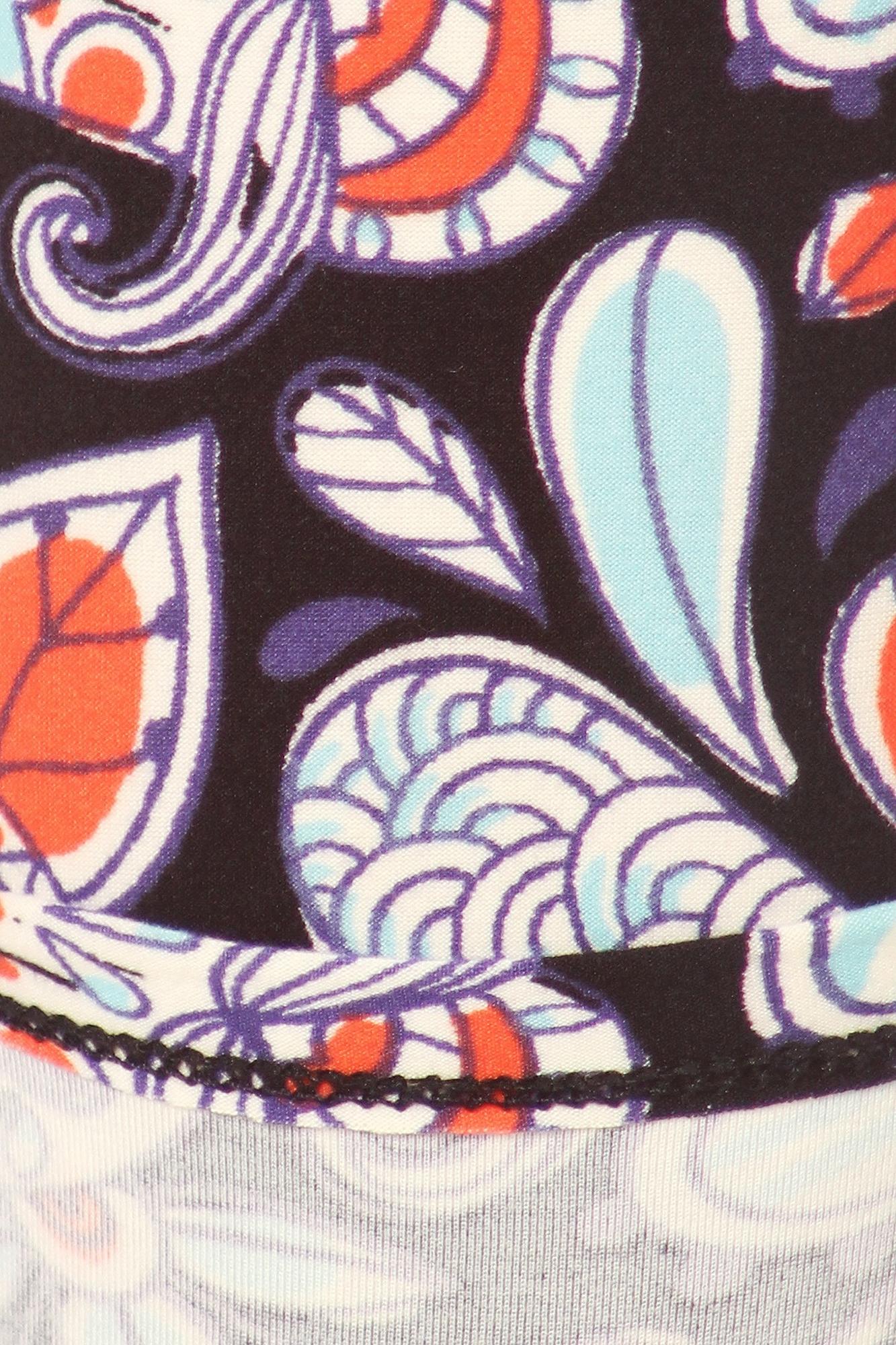 Wholesale Buttery Smooth Nautical Floral Skull Leggings