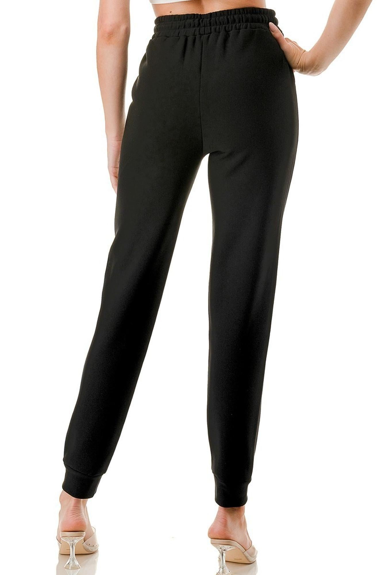 Wholesale Cozy Warm Fleece Lined Jogger with Drawstring