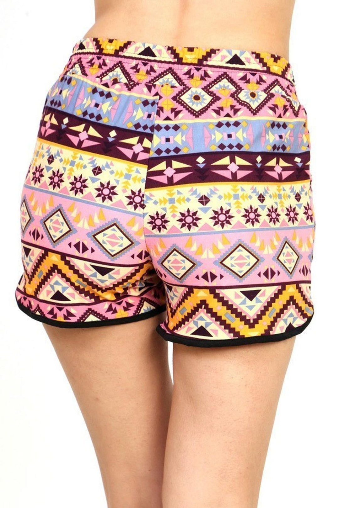 Wholesale Buttery Soft Pink Desert Tribal Dolphin Shorts